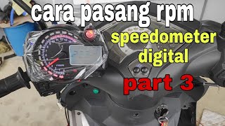 cara wiring rpm speedometer digital  modenas gt 128 [upl. by Hezekiah]