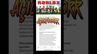 ROBLOX AÇILIYOR fun funcards funny roblox robloxedit robloxshorts robloxmemes robloxaçılsın [upl. by Kenrick]