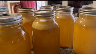 Pressure Canning Chicken Broth From Start to Finish 63 [upl. by Thorley]