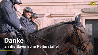 Zum Weltpferdetag Die Reiterstaffel der Bayerischen Polizei [upl. by Wadesworth664]