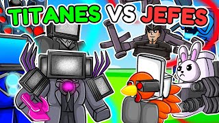 ¡TODOS los TITANES vs TODOS los BOSSES de Toilet Tower Defense Roblox [upl. by Marcy]