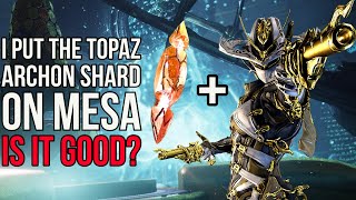 Topaz Shard Mesa is Interesting  Mesa SP Build  Whispers in The Walls  Warframe 2023 [upl. by Ahset938]