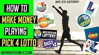 Lottery Strategy for Lotto PICK 4 May 6th 2019 6000 in WINS  Lotto Strategies delivered daily [upl. by Yorke]