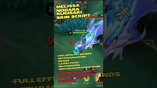 Script Skin Melissa Jujutsu Kaisen  Nobara Kugisaki  Full Effects  Sounds  No Password  Yeezus [upl. by Rehtaeh734]