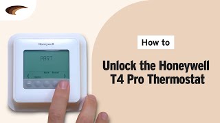 How To Lock A Honeywell Pro Series Thermostat Lock The Temperature [upl. by Tillion]