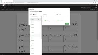 Transposing Scores  Melody Scanner Tutorial [upl. by Champagne86]