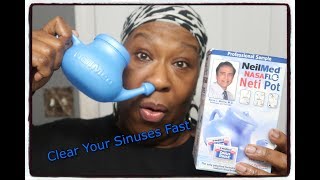 The Neti Pot Demonstration  For Sinus Problems  Nose Rinse [upl. by Marilou936]