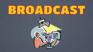 What Does BROADCAST Means  Meanings And Definitions With Example in ENGLISH [upl. by Oilcareh]