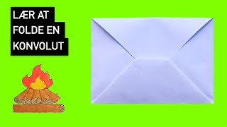 Hvordan folder man en konvolut i papir  Origami [upl. by Jeuz]