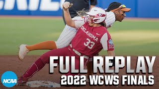 Oklahoma vs Texas 2022 Womens College World Series Finals Game 1  FULL REPLAY [upl. by Mojgan353]