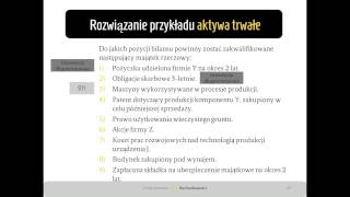 4b Rozwiązanie przykładu całościowego aktywa trwałe [upl. by Harrison]