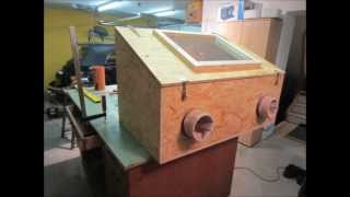 Sandstrahlkabine selber bauen  How to build a sandblasting box [upl. by Etakyram]