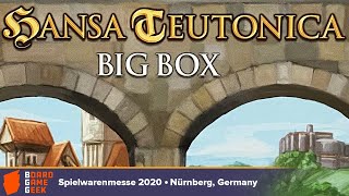 Hansa Teutonica Big Box — game preview at Spielwarenmesse 2020 [upl. by Shel]