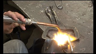 Quick brazing job  vise spindle nut repair [upl. by Leunam]