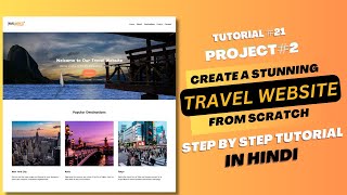 Creating An Awesome Travel Website Using HTML amp CSS in Hindi  HTML CSS Projects for Beginner [upl. by Esereht861]