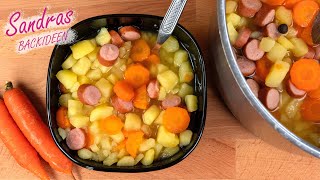 Kartoffelsuppe mit 3 Zutaten  die Kartoffelsuppe für Kinder [upl. by Tsui]