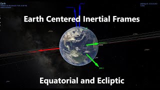 Earth Centered Inertial Frames Equatorial and Ecliptic  Orbital Mechanics with Python 39 [upl. by Eatnuahc]