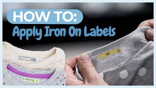 Iron On Labels A step by step how to Mabels Labels [upl. by Mullane388]