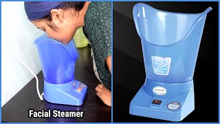 Facial steamer Review amp DemoFacial Steaming For Glowing And Younger looking skin [upl. by Arihay]