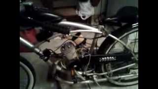 80cc motorized bicycle with chainsaw carburetor [upl. by Beniamino]