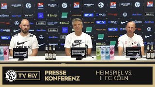 TV Elv  Pressekonferenz  SV Elversberg vs 1 FC Köln  22 [upl. by Oremodlab968]