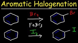 Aromatic Halogenation Mechanism  Chlorination Iodination amp Bromination of Benzene [upl. by Conyers]