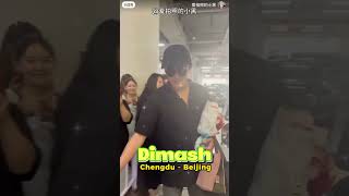 Funny moment of Dimash with a photographer at the airport [upl. by Anhcar890]