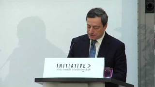 Prof Dr Mario Draghi auf der IX LudwigErhardLecture ENGLISH [upl. by Neff]