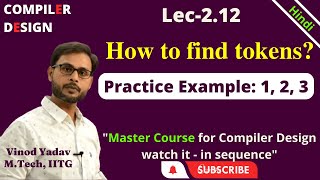 L212  Tokens in Compiler Design  Count Number Of Tokens  Tokens in C [upl. by Shelby802]