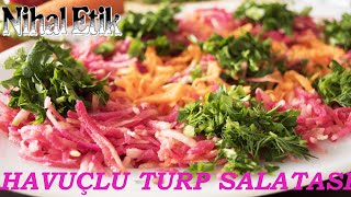 BAĞIŞIKLIK SİSTEMİNİ GELİŞTİRENBOL VİTAMİN DEPOSU NEFİS HAVUÇLU TURP SALATASI TARİFİ [upl. by Aicena300]