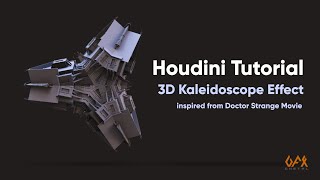 Houdini Tutorial  3D Kaleidoscope Effect Doctor Strange [upl. by Sutsugua]