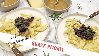 Quark Pizokel mit Zwiebelschweize und Apfelmus einfaches Familiengericht [upl. by Gibbons]