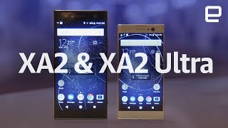 Sony Xperia XA2 and XA2 Ultra handson at CES 2018 [upl. by Minica]