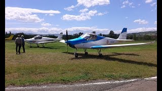 Skyleader 200 windy takeoff [upl. by Idolem]