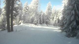 Skiroute mit Helmkamera vom Diedamskopf ins Tal [upl. by Otrebmal87]