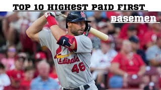 Top 10 Highest Paid First Basemen in 2023 [upl. by Paynter]