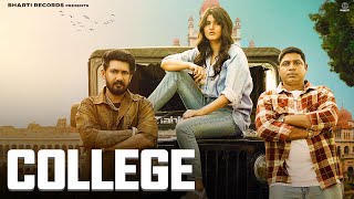 College  Masoom Sharma Ft Rajbir Khatana Ishwar Bharti Sunil Panwar  Latest Haryanvi Songs 2024 [upl. by Gault]