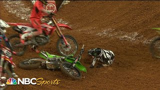 Supercross 2023 Biggest crashes of the season so far  Motorsports on NBC [upl. by Havens]