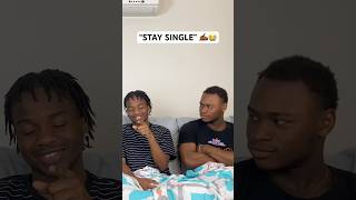 “STAY SINGLE BRO” ✍🏾😭 shorts youtubeshorts funny staysingle [upl. by Deidre]