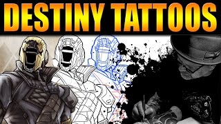 DESTINY  TOP 10 TATOOS  Destiny Tattoos And The Community [upl. by Eelaras]