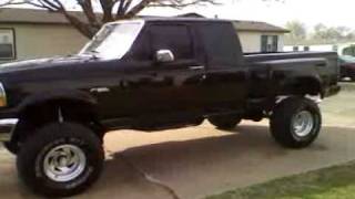 Lifted 1993 ford flareside f150 35x1250x15 351 windsor [upl. by Montagu]