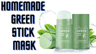 How to make green mask stick at homediy mask stickBlack head removal mask [upl. by Kalikow]