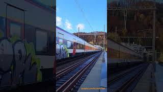 SBB Giruno RABe 501 bei der Eisenbahnbrücke WettingenBaden [upl. by Julina]