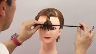 How to cut twisted fringe step by step tutorial learn how to cut Gorgeous bang in few minutes bang [upl. by Aylmar]