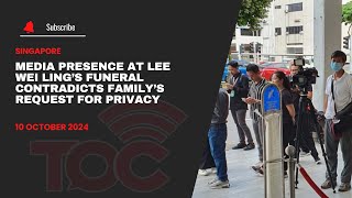 Media presence at Lee Wei Ling’s funeral contradicts family’s request for privacy [upl. by Skill]