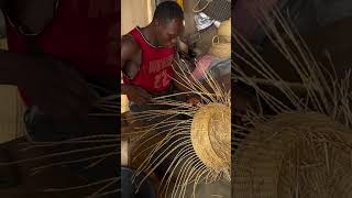 Woven Basket🧺 Ghana 🇬🇭 ghanatravel [upl. by Agatha]