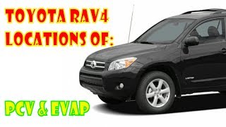 Toyota RAV4 emissions locations PCV amp EVAP [upl. by Chenee650]