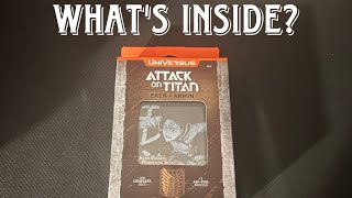 Universus  Attack on Titan Challenger Deck Eren and Armin Opening and Review [upl. by Aicala]