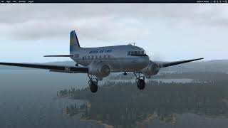 Landing at Oslo Fornebu 8 April 1940 Xplane sim [upl. by Mallissa374]