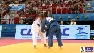 Judo 2013 European Championships Budapest Karakas HUN  Zabludina RUS 57kg bronze [upl. by Eekaz946]